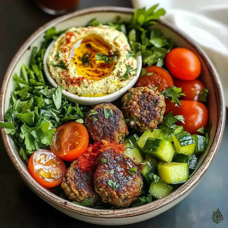 Savourez l'Assiette Libanaise de Kefta & Houmous Inoubliable