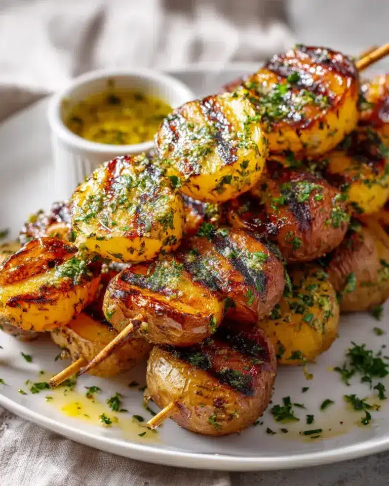 Buttery Grilled Potato Skewers: A Delicious Summer Treat