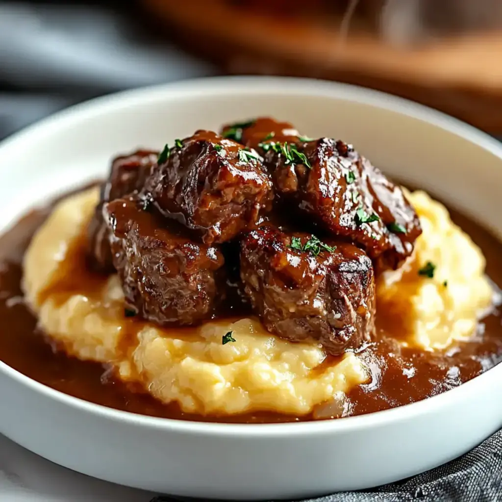 Bœuf Braisé en Sauce : Confort Ultime avec Purée Maison