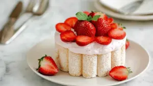 Charlotte aux Fraises Mascarpone