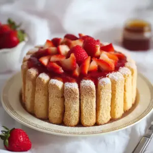 Charlotte aux fraises gourmande