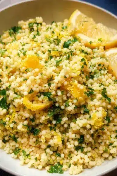 Couscous aux herbes et au citron