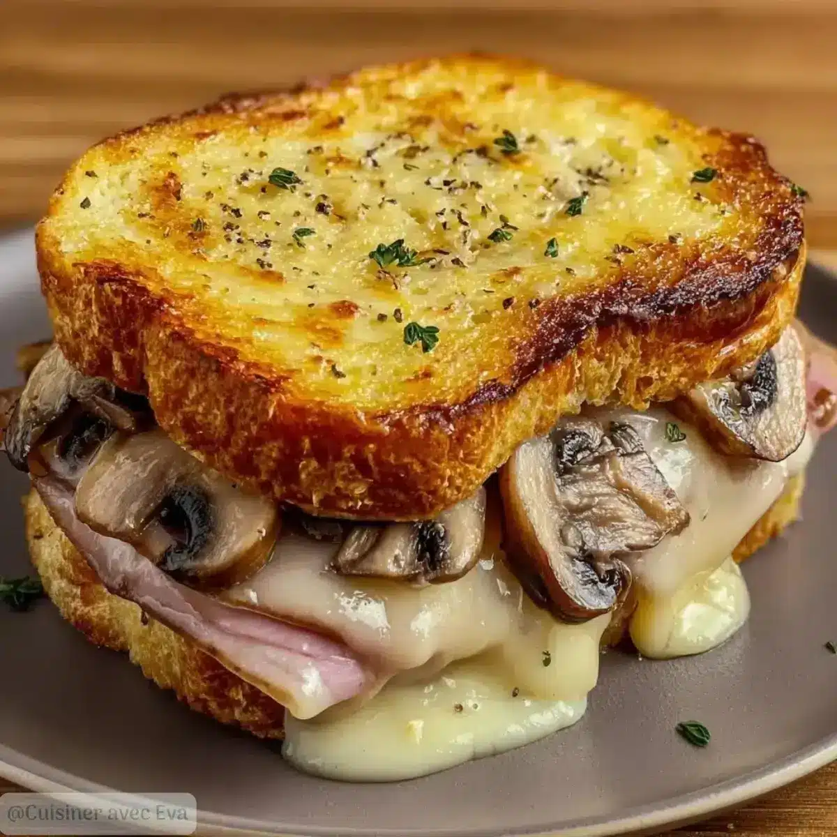 Croque-Monsieur Gourmand aux Champignons : Savourez-le ! - 2 Croque-Monsieur Gourmand aux Champignons