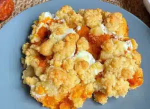 Crumble Butternut, Chorizo et Chèvre
