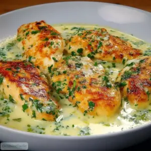 Filets de Poulet à l’Ail et Sauce Crème Citronnée