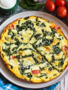 Spinat-Feta-Frittata
