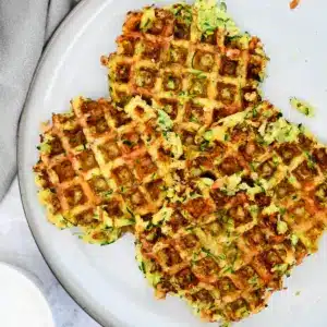 Gaufres salées courgettes {crousti-fondantes}
