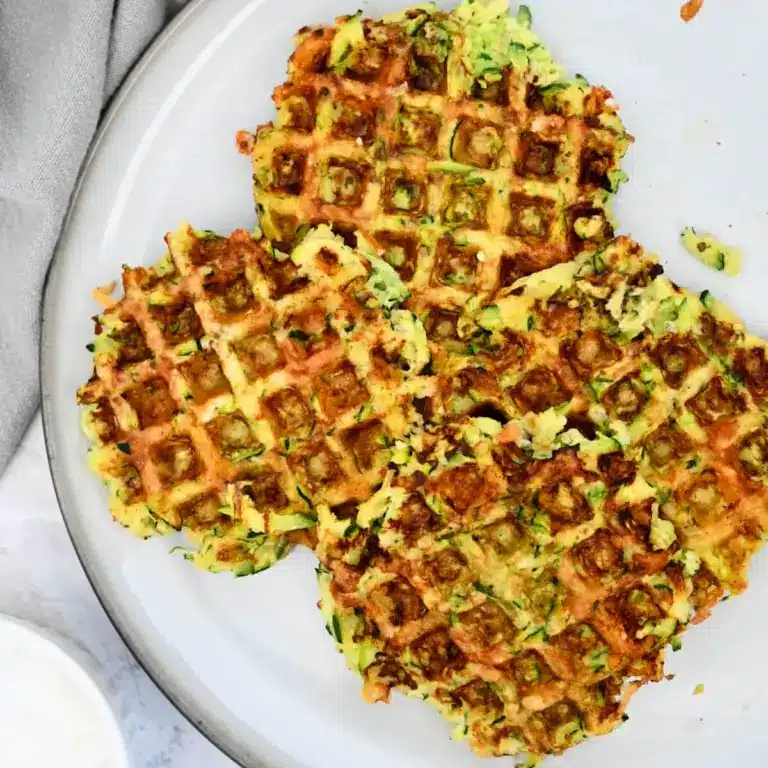 Gaufres Salées Croustillantes Aux Courgettes