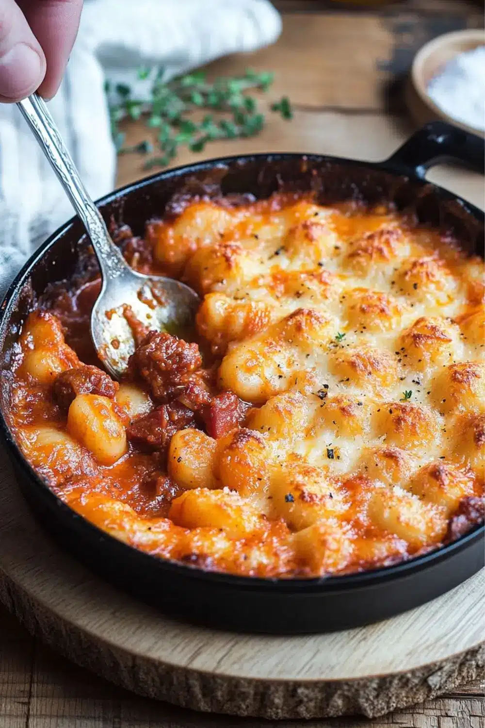 Gnocchi gratinés sauce tomate et chorizo : une recette réconfortante à partager 2 Gnocchi gratinés sauce tomate et chorizo