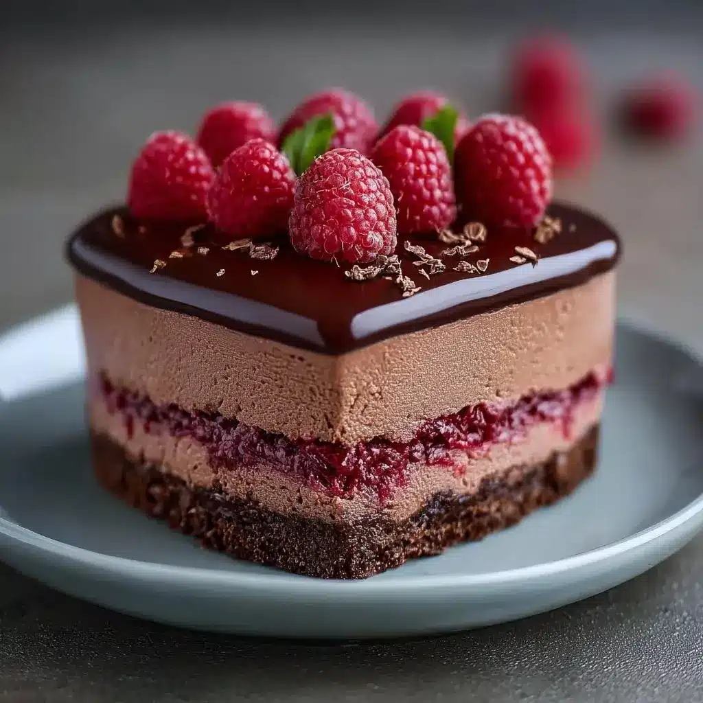 Gâteau Mousse Chocolat Framboise Rapide: Délice 2 en 1