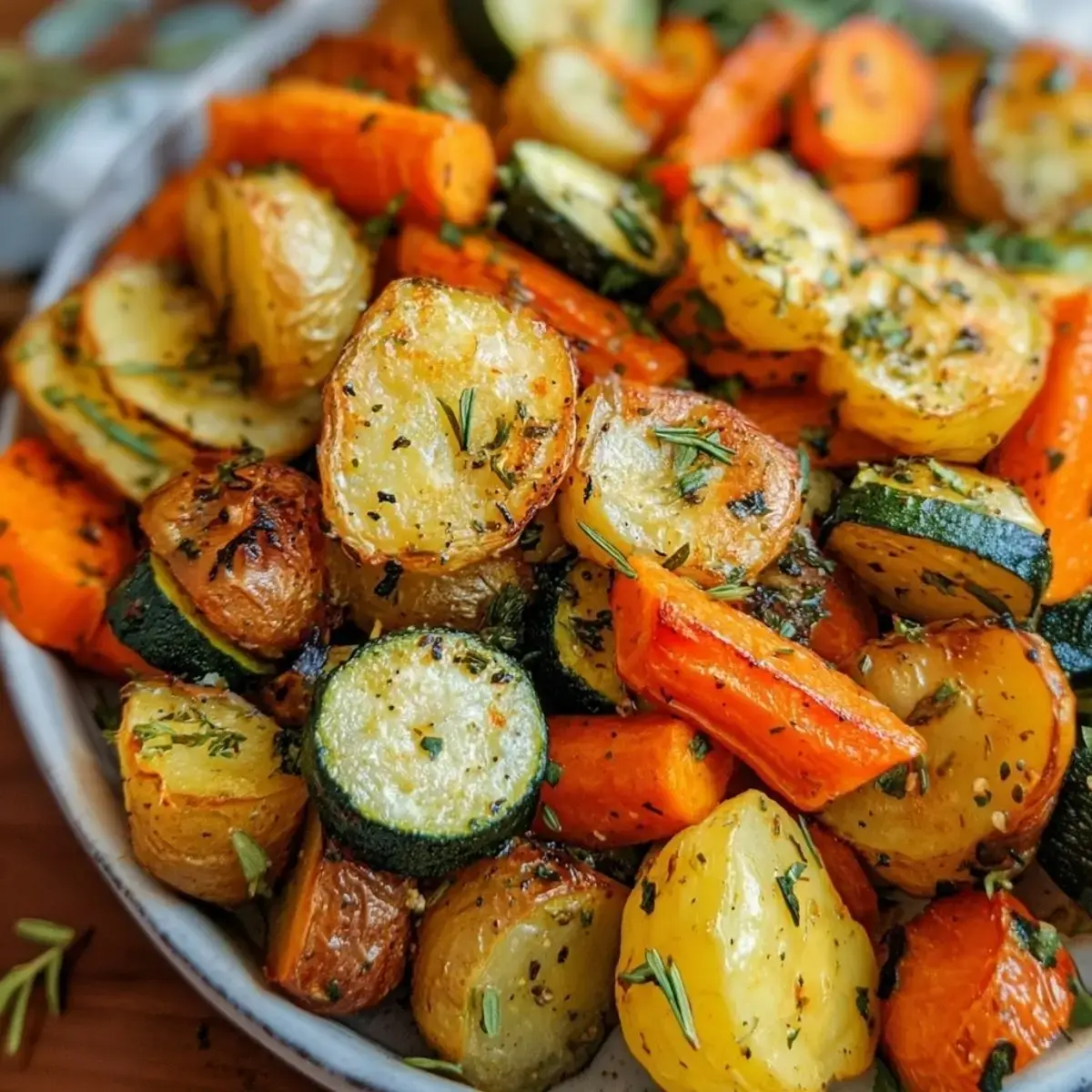 Légumes rôtis à l'ail et aux herbes : un délice sain ! - 2 Légumes rôtis à l’ail et aux herbes