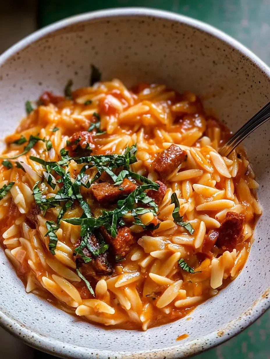 Orzo crémeux au chorizo, épinards et parmesan : Une Recette Incroyable Ultime 2 Orzo crémeux au chorizo