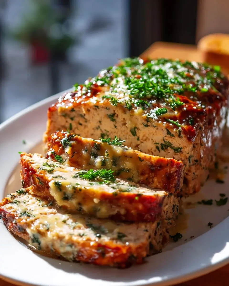 Pain de viande poulet ail parmesan
