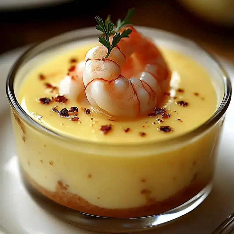 Panna Cotta à la Bisque de Homard et Crevettes Flambées Délicieux –