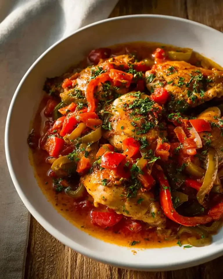 Recette traditionnelle de Poulet Basquaise à l’Ancienne –