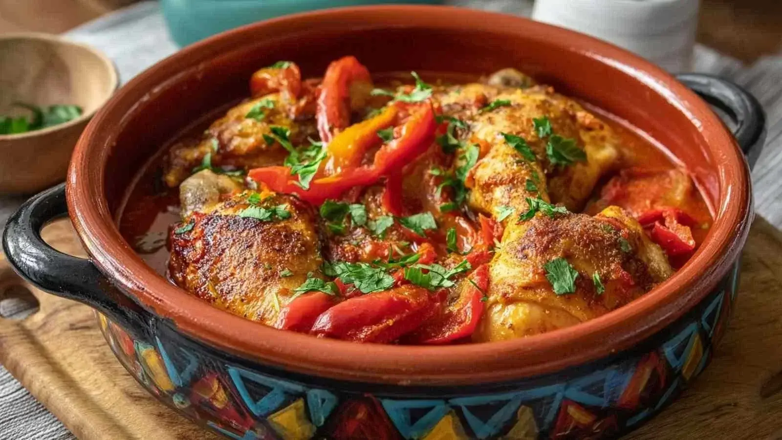 Poulet Basquaise à l'Ancienne : Recette Traditionnelle Authentique 2 Poulet Basquaise à l’Ancienne