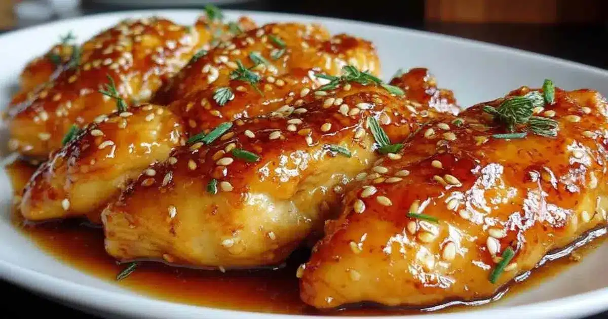Poulet au miel et y lail