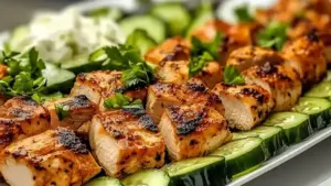Poulet grec mariné