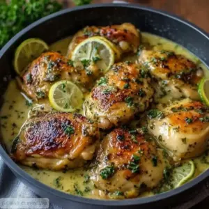 Poulet mijoté au lait de coco