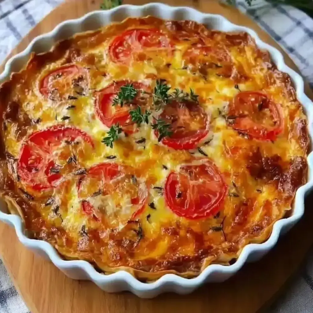 Quiche sans Pâte au Thon et à la Tomate simple et délicieuse ! –