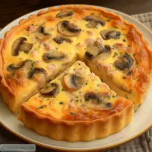 Quiche sans Pâte au Thon et Champignons