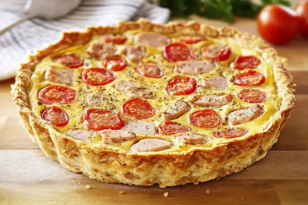 Quiche thon, tomates et moutarde – Recettes de Luxe