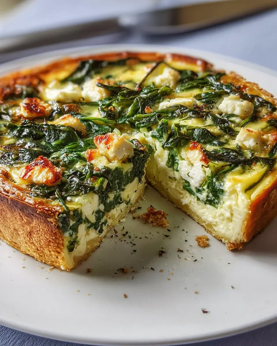 Herzhafte Quiche mit Spinat und Feta 2 Quiche épinards feta