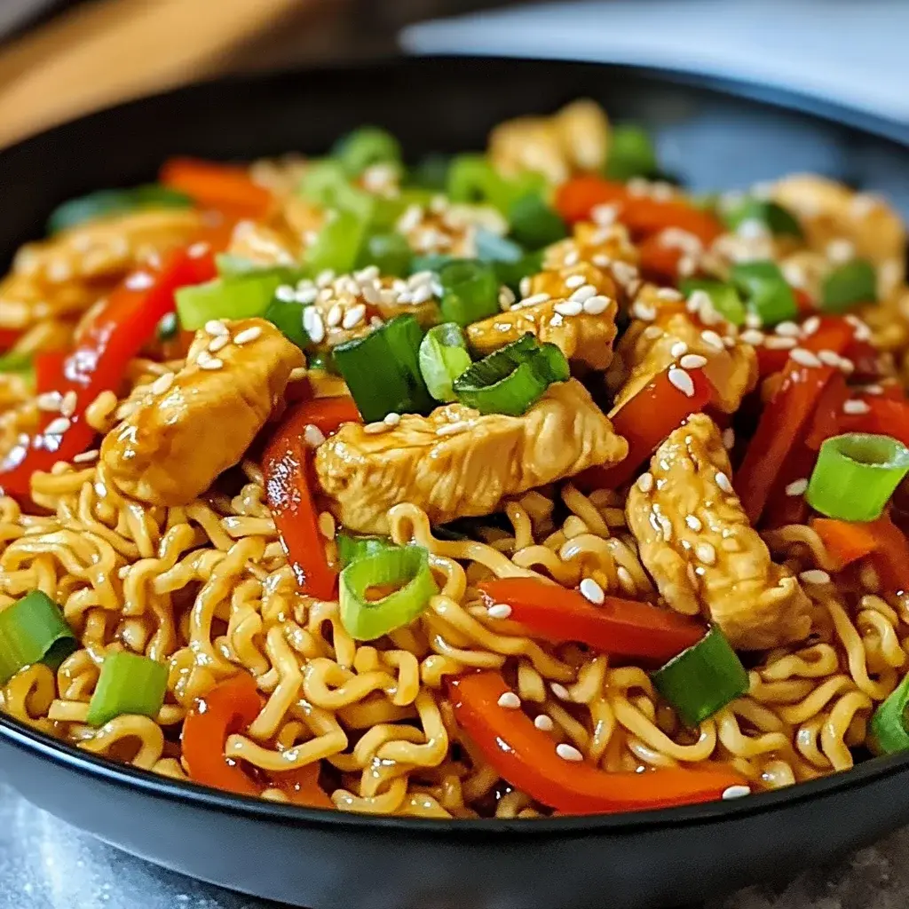 Ramen au Poulet Sauté 2 Ramen au Poulet Sauté