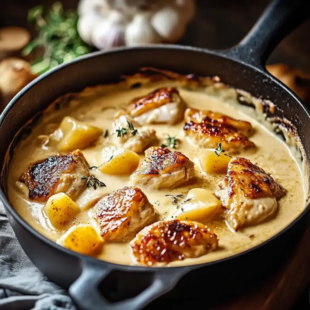 Délicieux Poulet Normand : un plat réconfortant à savourer