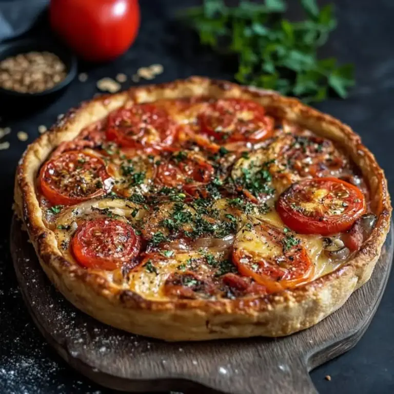 Tarta de Atún: Receta Explosiva con Tomate y Mostaza ¡Irresistible! – Receta fácil, deliciosa y viral