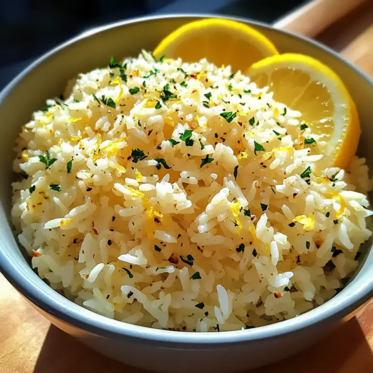 Riz Grec au Citron: Un Accompagnement Simple et Éclatant