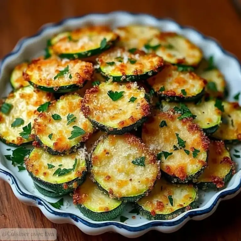 Ronds de Courgettes Croquants au Parmesan: Recette facile –
