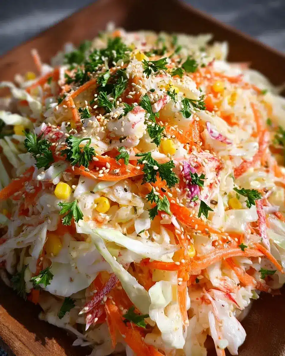 Salade Japonaise Kani (Salade de Crabe Imitation) 2 Salade Japonaise Kani