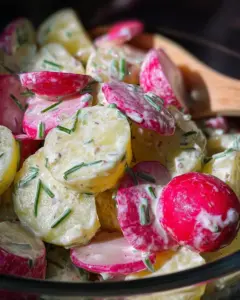 Salade de pommes de terre et radis