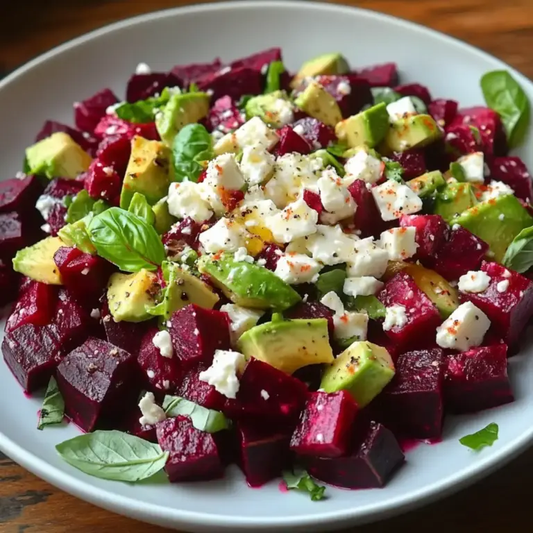 Salade Betteraves, Avocat, Feta : Une Explosion de Saveurs!