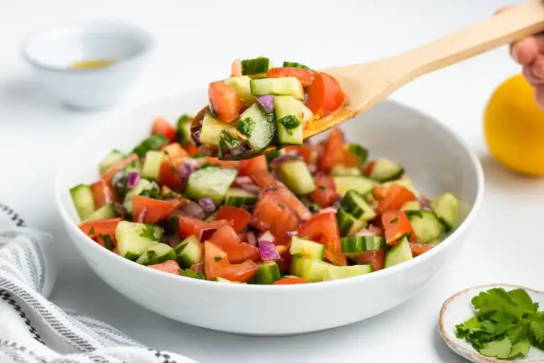 Fresh & Flavorful Jerusalem Salad: Just 7 Ingredients, No Hassle!