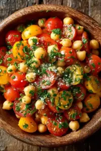 Salade de Pois Chiches, Tomate et Persil