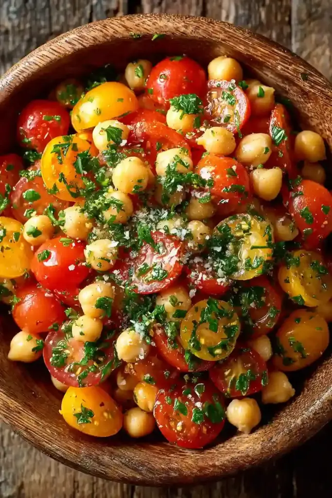 Salade Pois Tomate Persil Fraîcheur Vitalité Saveurs Sublimes et Santé au Rendez-vous