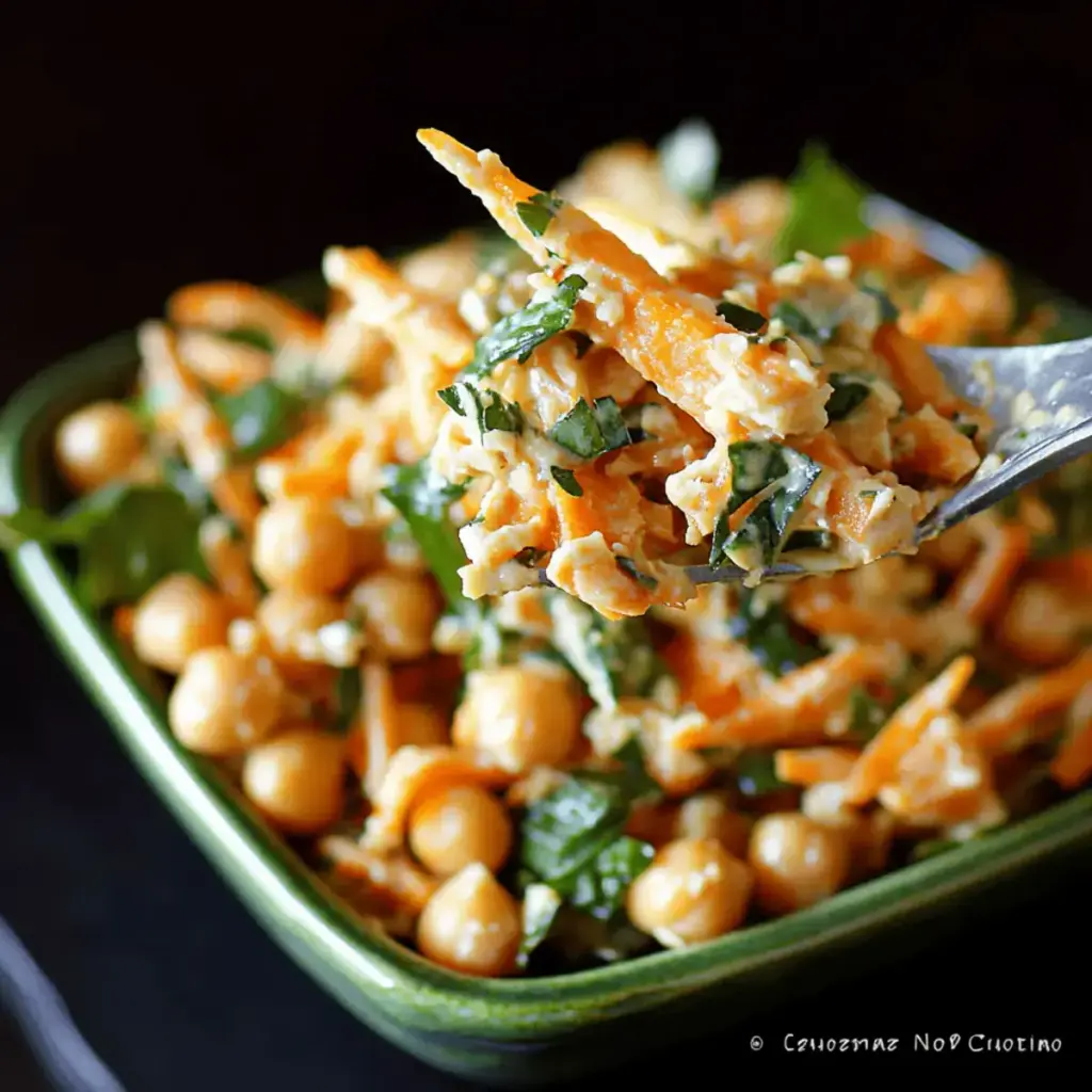 Salade de carotte et pois chiches épicés : croquant santé !