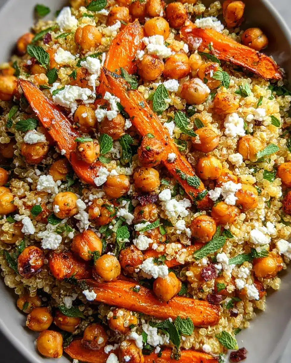 Salade de carottes ryties quinoa pois chiches