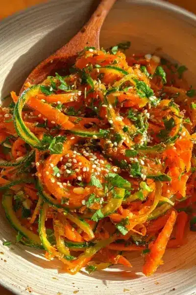 Salade de concombres et carottes