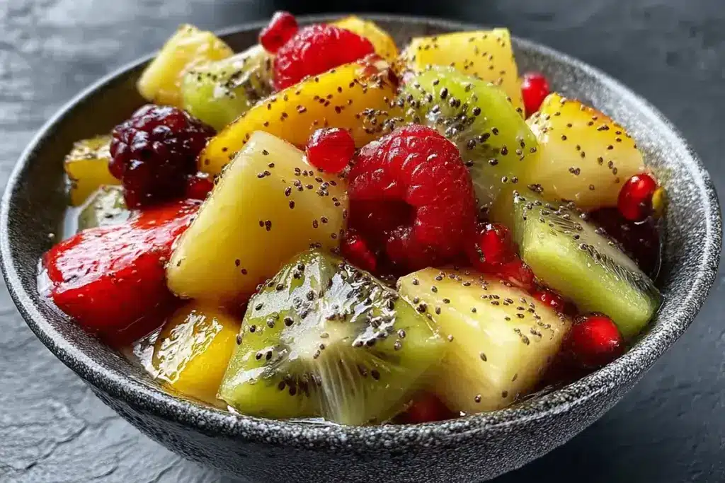 Salade de fruits avec vinaigrette à la vanille : le dessert léger parfait pour l’été – Recettes de Luxe