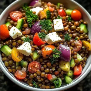 Salade de Lentilles Méditerranéennes Facile et Rapide
