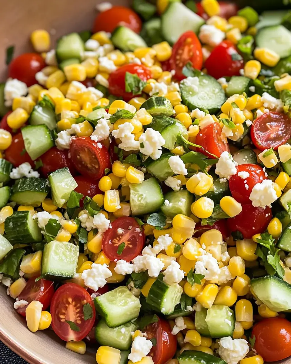 Corn Salad: The Ultimate Fresh & Delicious Summer Delight 2 Salade de maïs