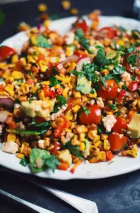 Salade de maïs grillé