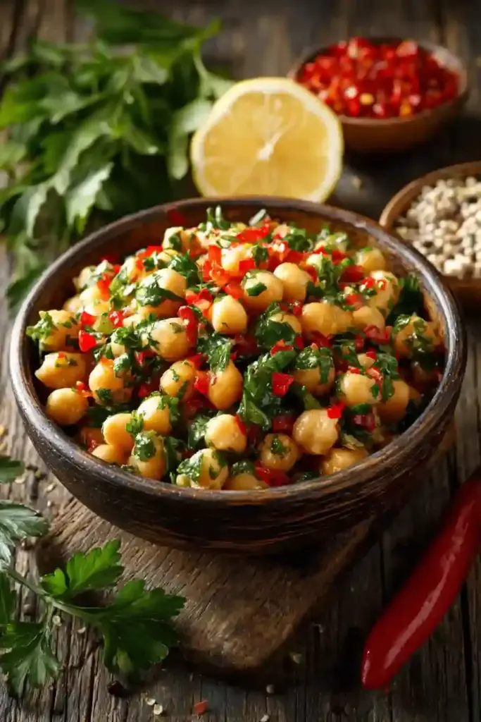 Salade Pois Chiches Persil : Fraîcheur saine idéale pour repas léger d’été