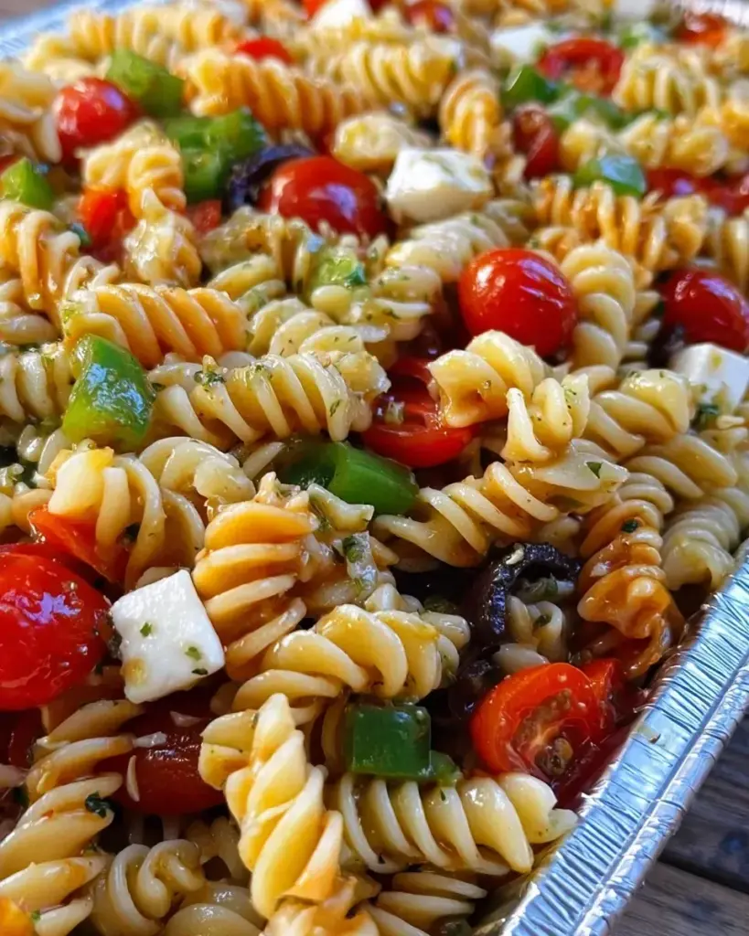 Salade de pâtes pour un grand nombre de personnes