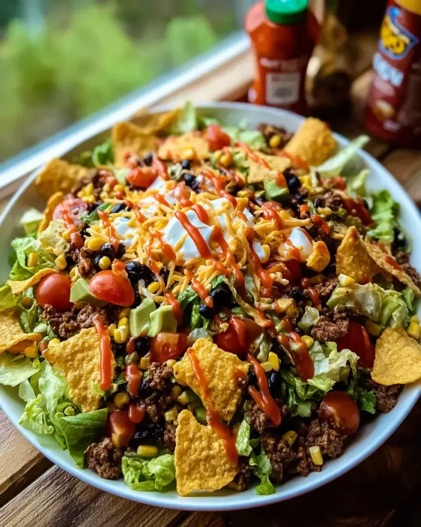 Salade de tacos frits