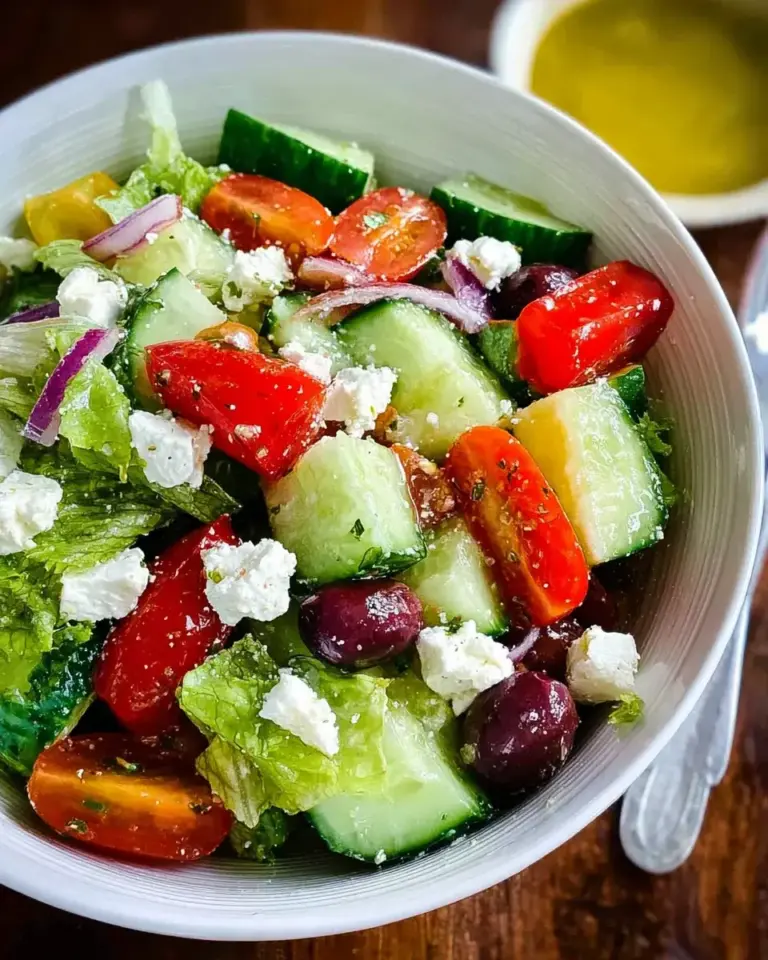 Salade grecque facile au concombre