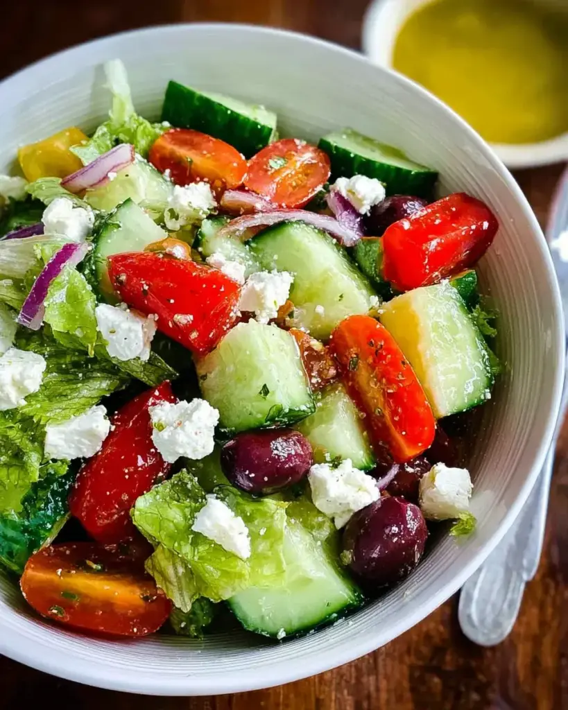 Salade grecque facile au concombre